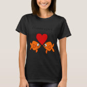 Funny Guppy Love Design  Tシャツ (正面)