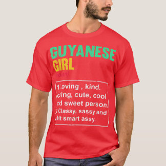Funny Guyanese Girl Definition British Pun Guyana Tシャツ