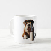 Funny Gym Bulldog Coffee Mug コーヒーマグカップ (正面左)