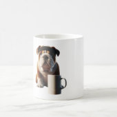 Funny Gym Bulldog Mug – Workout Dog Coffee Cup コーヒーマグカップ (中央)
