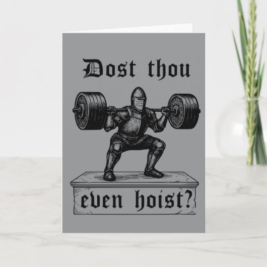Funny Gym Dost Thou Even Hoist Medieval カード (正面)