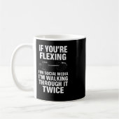 Funny Gym Flexing Workout Bodybuilding 2  コーヒーマグカップ (左)