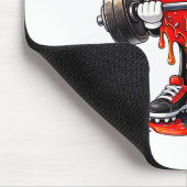 Funny Gym Heart Weightlifting Fitness Workout Drip マウスパッド (コーナー)