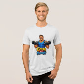 Funny Gym Lifestyle Artwork – Workout Humor トライブレンドTシャツ (正面全面)