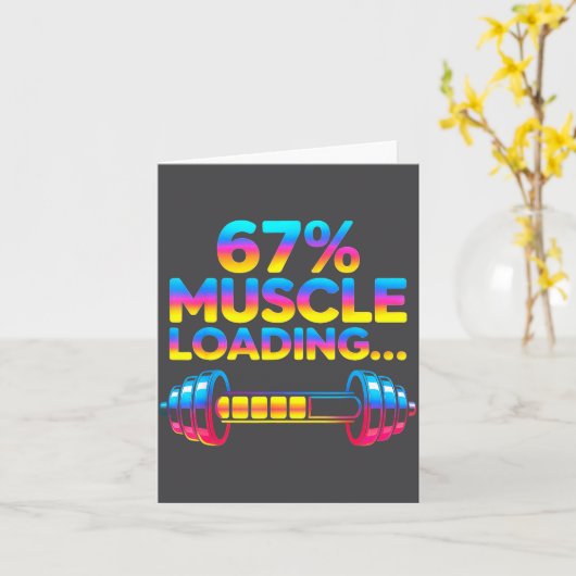 Funny Gym Meme 67  カード (黄色い花)