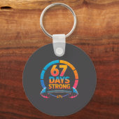 Funny Gym Meme 67  キーホルダー (正面)