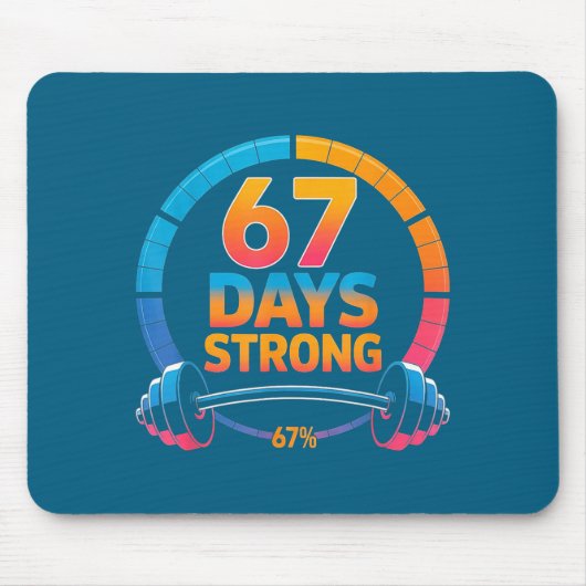 Funny Gym Meme 67  マウスパッド (正面)