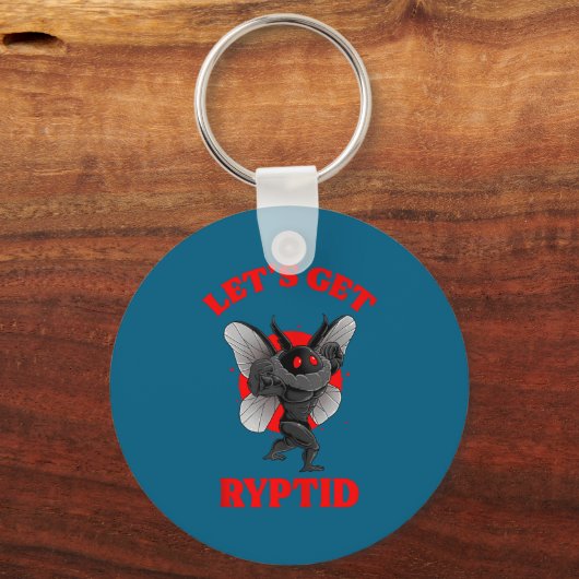 Funny Gym Mothman Shirt Cryptid Let's Get Ryptid G キーホルダー (正面)