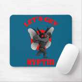 Funny Gym Mothman Shirt Cryptid Let's Get Ryptid G マウスパッド (マウス)