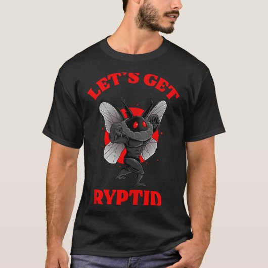 Funny Gym Mothman Shirt Cryptid Let's Get Ryptid G Tシャツ (正面)