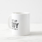 Funny Gym Motivational Shut Up Body You're Fine コーヒーマグカップ (正面左)
