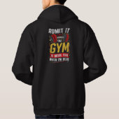 Funny Gym PNG Admit It パーカ (裏面)