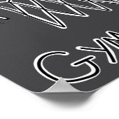 Funny Gym Rat Basketball Hoop  ポスター (角)