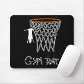 Funny Gym Rat Basketball Hoop  マウスパッド (マウス)