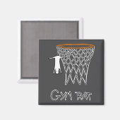 Funny Gym Rat Basketball Hoop  マグネット (正面/裏面)