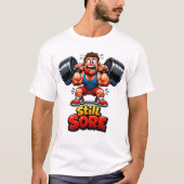 Funny Gym T-Shirt Design Bodybuilding Workout Meme Tシャツ (正面)