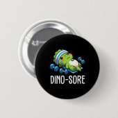 Funny Gym Workout Dinosaur Weight Lifting Gym Dino 缶バッジ (正面&裏面)