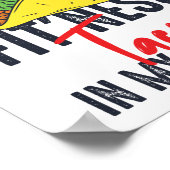 Funny Gym Workout I'm Into Fitness Fit'ness Taco ポスター (角)