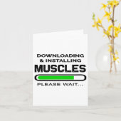 Funny Gym Workout Tee downloading And Installing M カード (黄色い花)