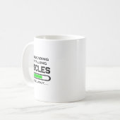 Funny Gym Workout Tee downloading And Installing M コーヒーマグカップ (正面左)