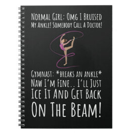 Funny Gymnastics Girls Gifts For Her Sport Athlete ノートブック
