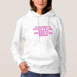 Funny Hair Mood Graphic Hoodie with Pocket パーカ