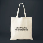 Funny hair stylist tote bag トートバッグ<br><div class="desc">Funny hair stylist tote bag</div>