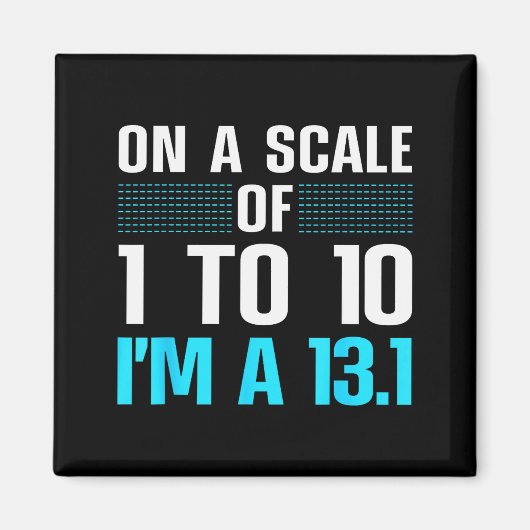 Funny Half Marathon Art For Men Women 13.1 Maratho マグネット (正面)