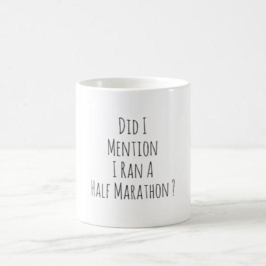 Funny Half Marathon Runner Marathoner Running コーヒーマグカップ (中央)