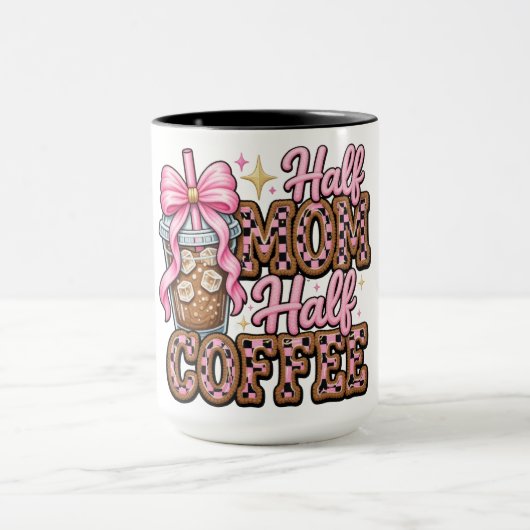 Funny Half Mom/Coffee マグカップ (中央)