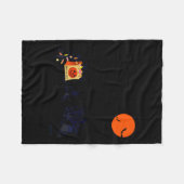 Funny Halloween Bigfoot Trick Or Treating - Bigfoo フリースブランケット (正面(横))