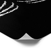 Funny Halloween Breast Costume Fun Skeleton Hands  ポスター (角)