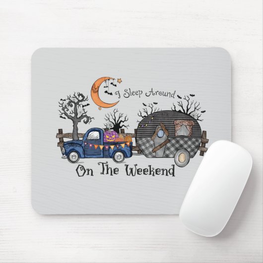 Funny Halloween Camping マウスパッド (マウス)