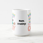 Funny Halloween Candy Lover Witch Cute  コーヒーマグカップ (中央)