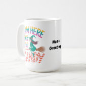 Funny Halloween Candy Lover Witch Cute  コーヒーマグカップ (正面左)