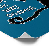 Funny Halloween Cat - Shakespeare Macbeth Quote  ポスター (角)