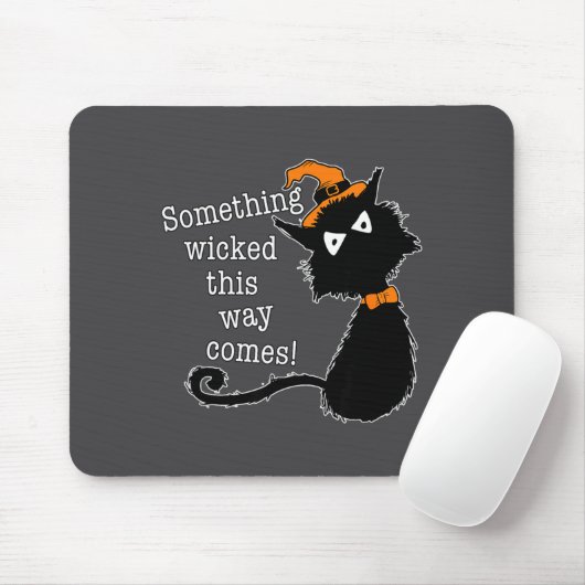 Funny Halloween Cat - Shakespeare Macbeth Quote  マウスパッド (マウス)