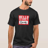 Funny Halloween Costume Hello My Name is Envy Pun  Tシャツ (正面)
