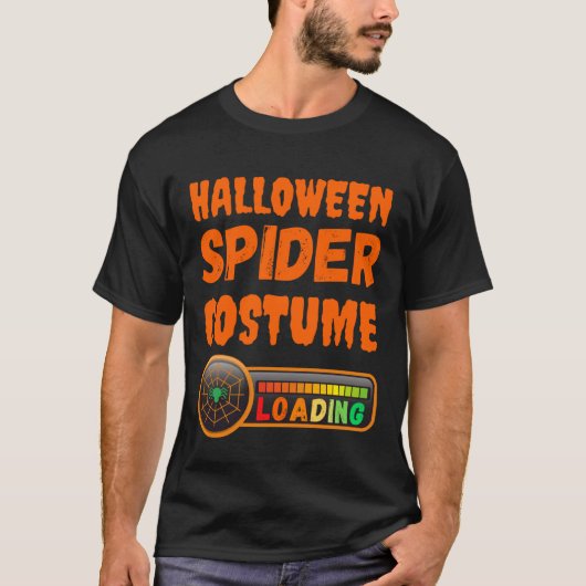 Funny Halloween Costume Loading Spider Mom Dad Boy Tシャツ (正面)