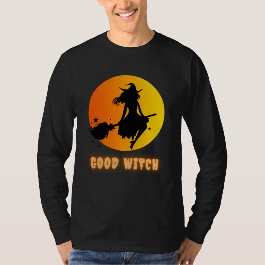 Funny Halloween Costume T-shirt with the Good Witc Tシャツ (正面)