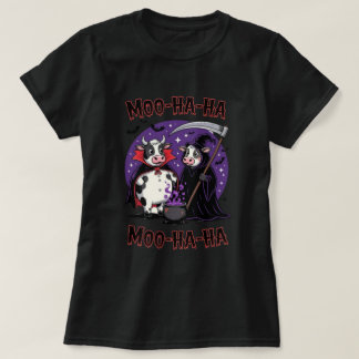 Funny Halloween Cow Vampire and Reaper Tee Tシャツ