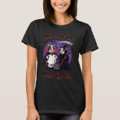 Funny Halloween Cow Vampire and Reaper Tee Tシャツ (正面)