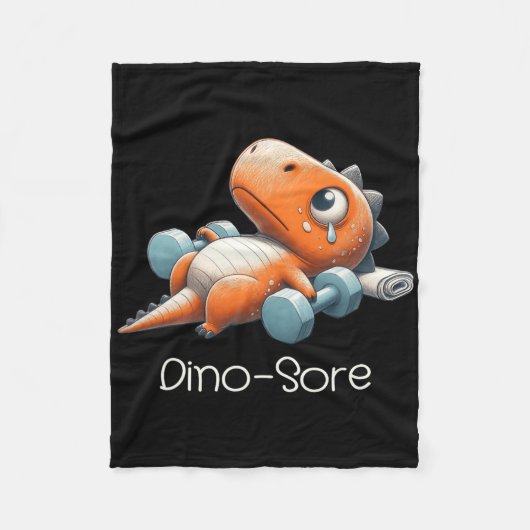 Funny Halloween Dinosaur Tested Positive For Pumpk フリースブランケット (正面)