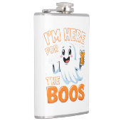Funny Halloween Ghost Design – "I’m Here for the B フラスク (右)