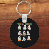 Funny Halloween Ghost Physical Therapy Pt Physical キーホルダー (正面)