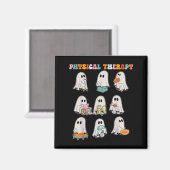 Funny Halloween Ghost Physical Therapy Pt Physical マグネット (正面/裏面)