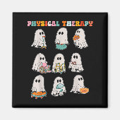 Funny Halloween Ghost Physical Therapy Pt Physical マグネット (正面)