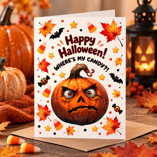 Funny Halloween Greeting Card シーズンカード