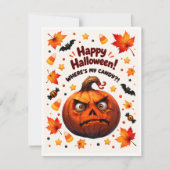 Funny Halloween Greeting Card シーズンカード (正面)