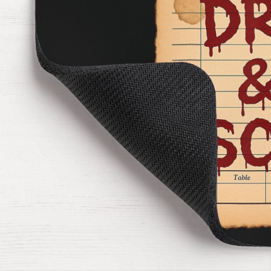 Funny Halloween Guest Check Eat Drink And Be Scary マウスパッド (コーナー)